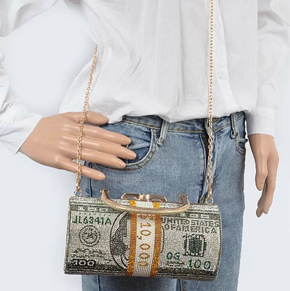 Money Rhinestone Bag - Picture 5 of 5